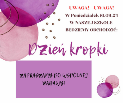 16 września DZIEŃ KROPKI