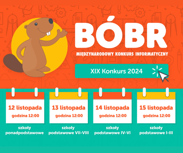 Bezpłatny Konkurs Informatyczny BÓBR 2024